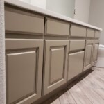 painted bathroom vanity cabinets in gray