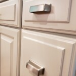 cabinet drawer closeup with hardware install