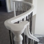 custome handrail painted white