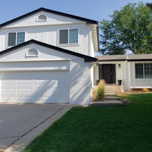 exterior paint on highlands ranch home brick and siding